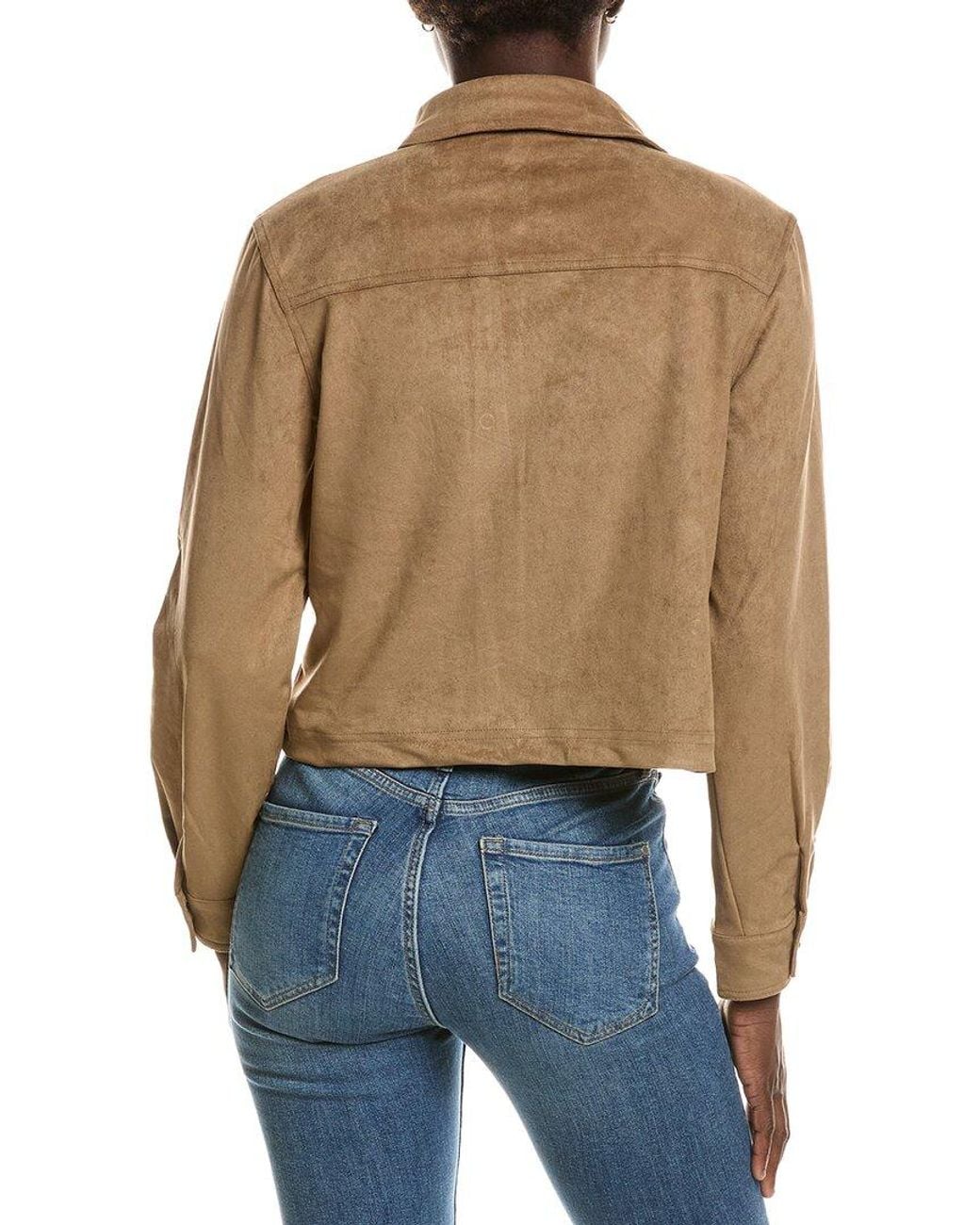 Hunter Blue Cropped Button-Down Shirt