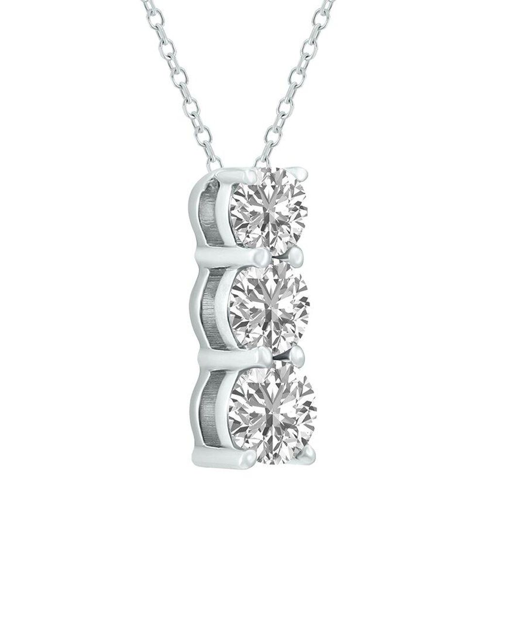 Lab Grown Diamonds White 14k 1.50 Ct. Tw. Lab Grown Diamond Necklace