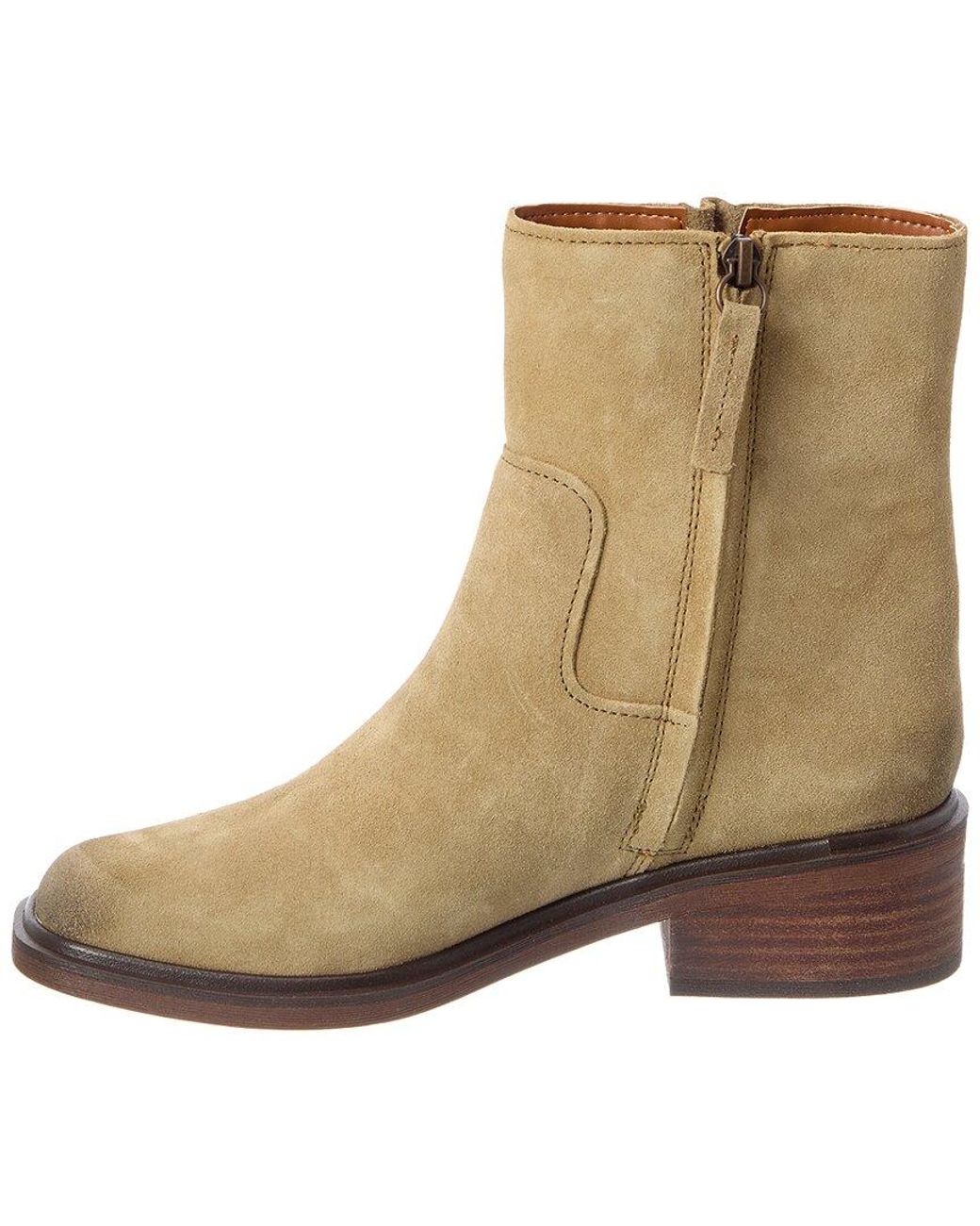 Franco Sarto Natural L-Gillian Suede Bootie