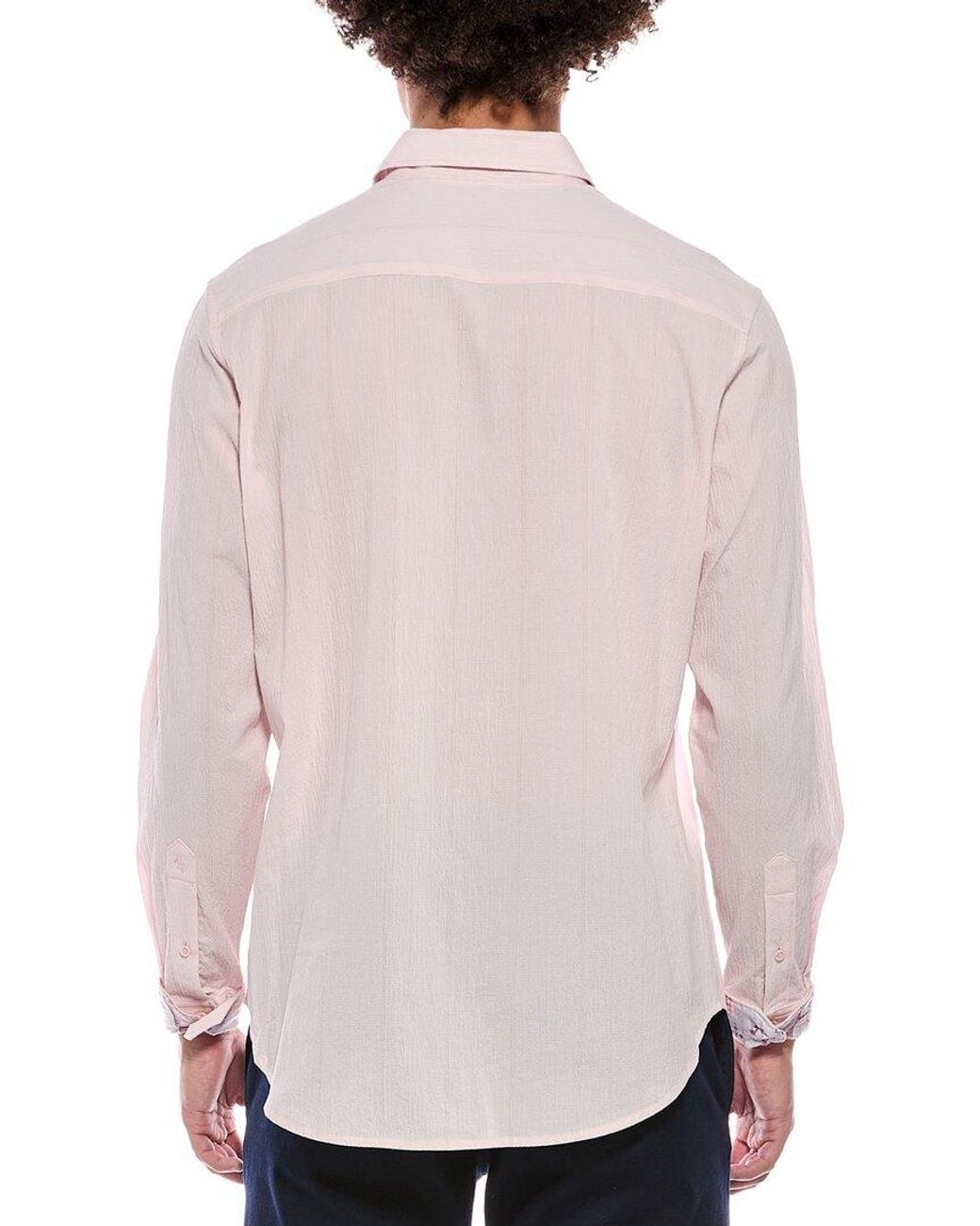 Robert Graham Pink Reabrook Classic Fit Woven Shirt for men