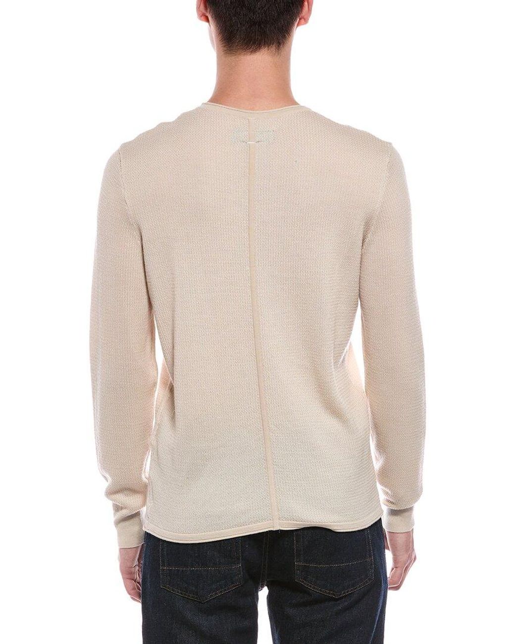 Rag & Bone Natural Gregory Wool-Blend Crewneck Sweater for men