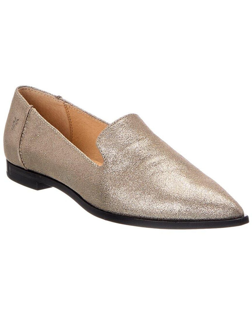 Frye White Kenzie Venetian Leather Loafer