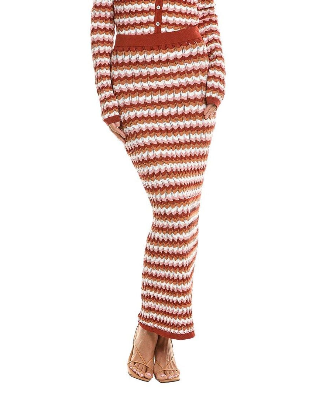 Ronny Kobo Red Drake Knit Skirt