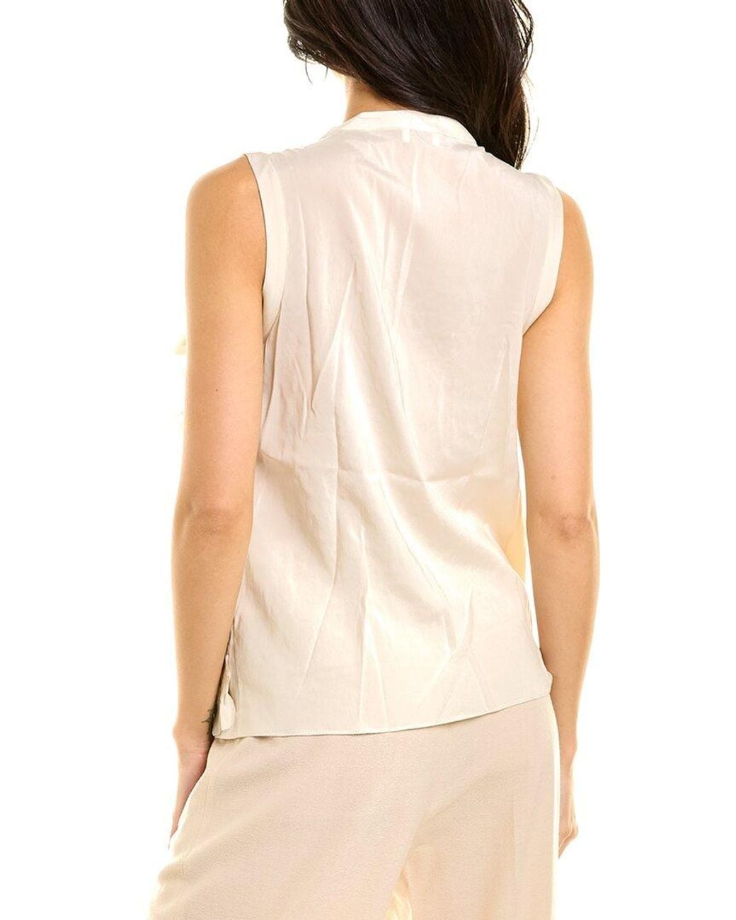 Brunello Cucinelli Natural Silk-blend Top
