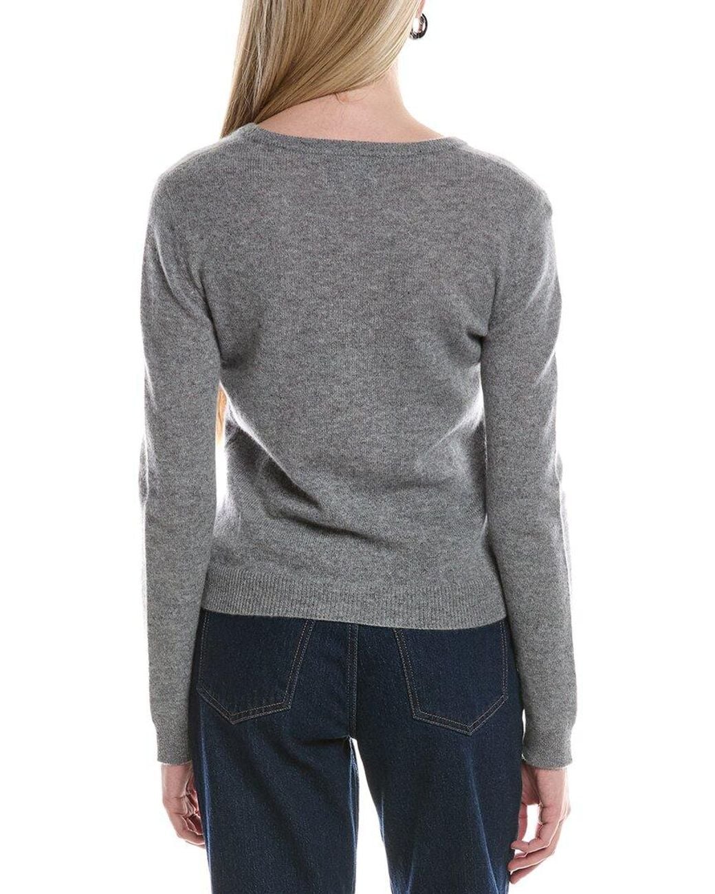 Maison Heritage Gray Zara Cashmere Sweater