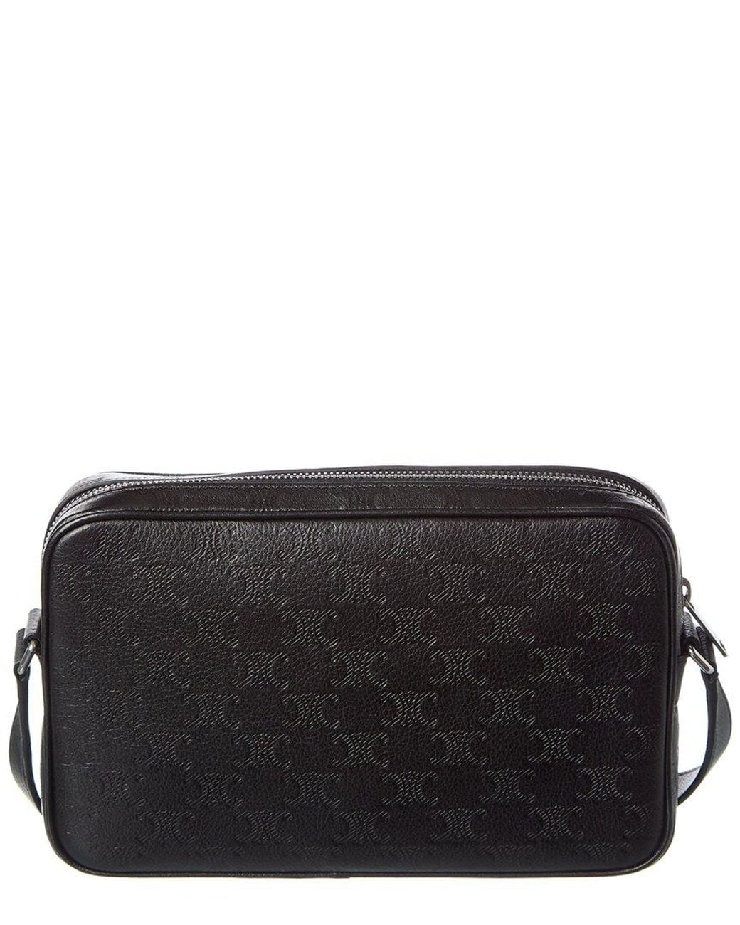 Céline Black Medium Triomphe Leather Crossbody