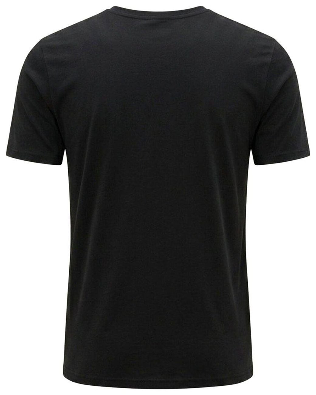 Ron Tomson Black Wrinkle Free Crewneck T-Shirt for men