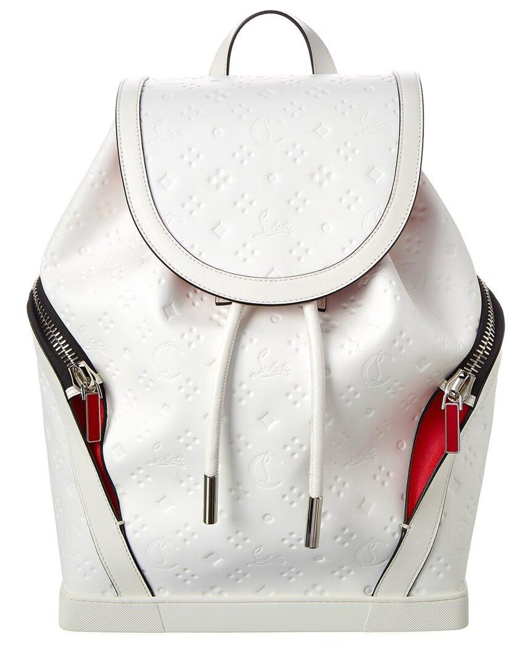 Christian Louboutin Explorafunk Leather Backpack in White for Men Lyst