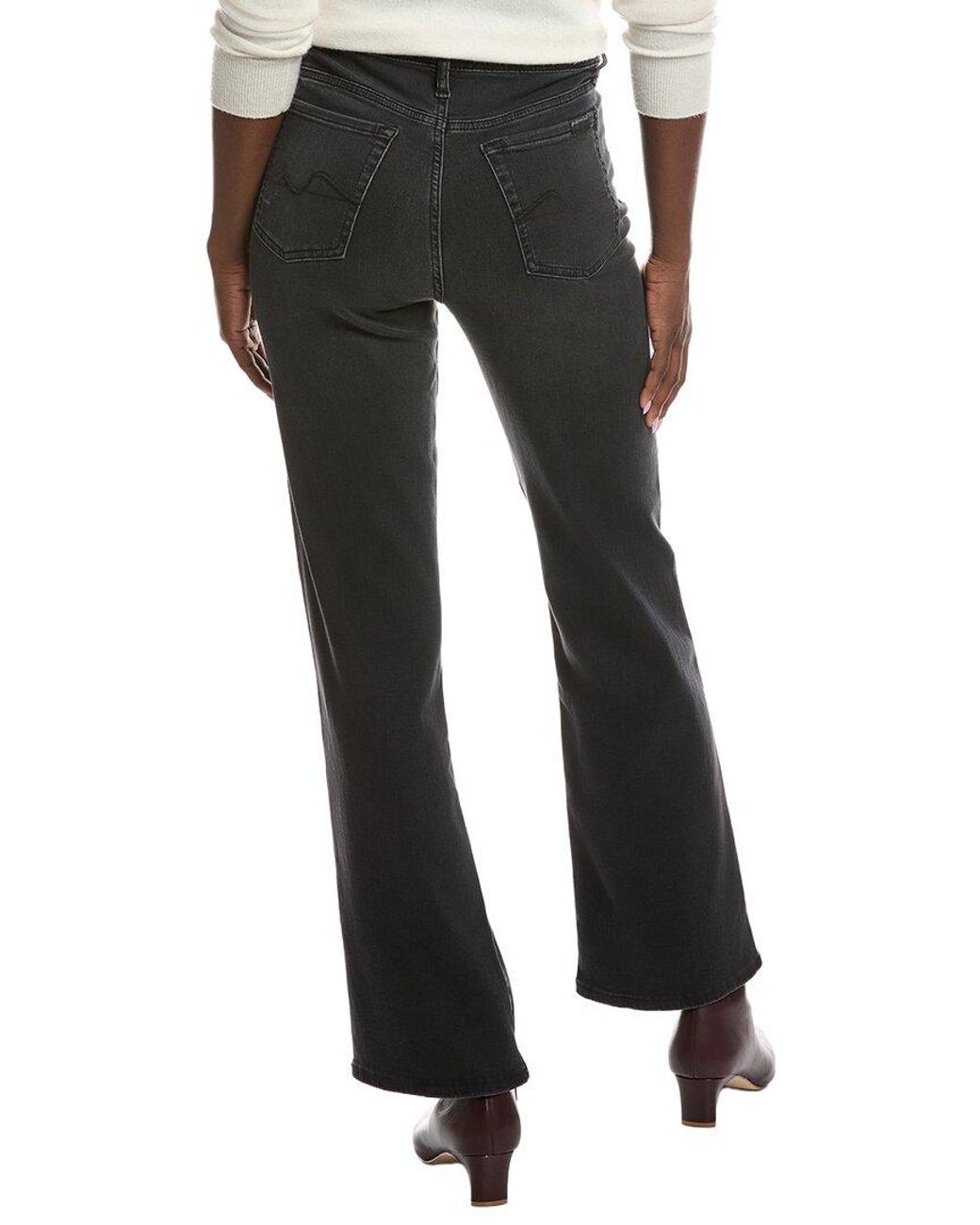 7 For All Mankind Black Alexa Reston Straight Jean