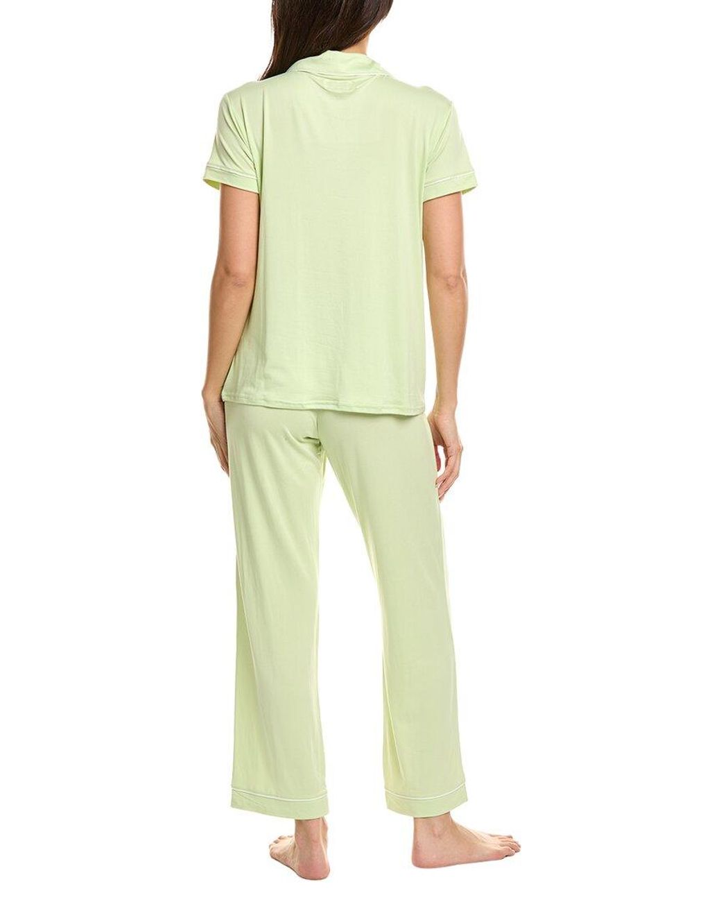 Marion Green 2Pc Soft Stretch Pajama Set