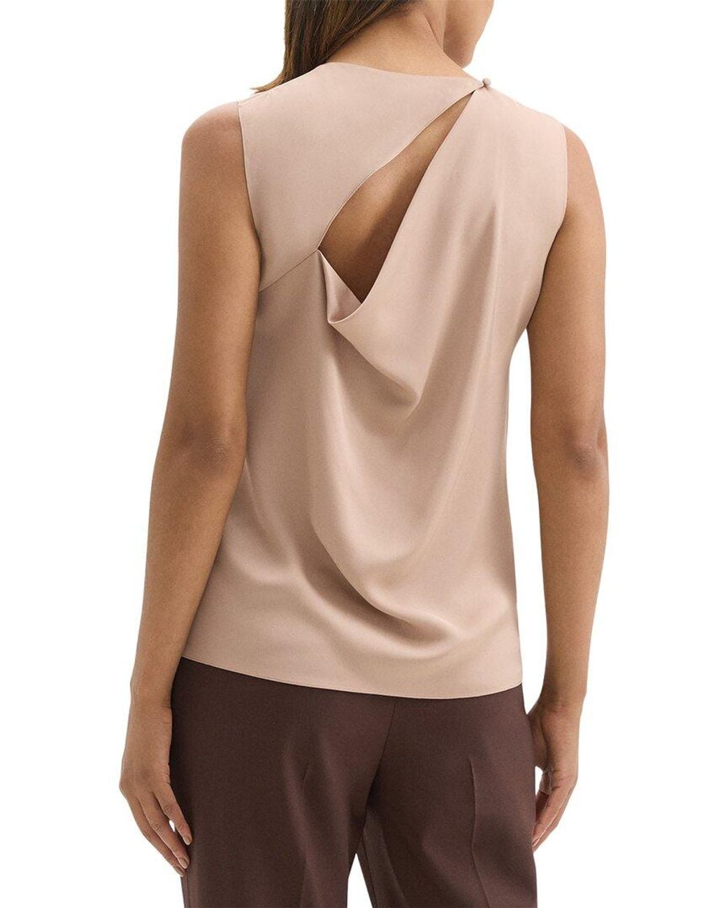Theory Natural Drape Back Shell Top
