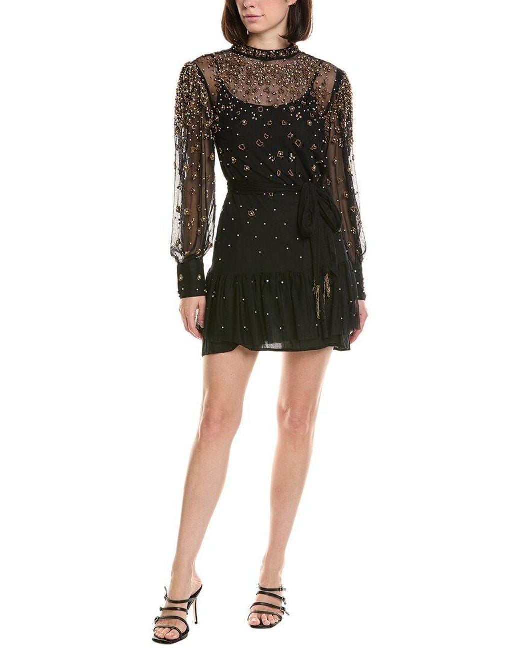 Farm Rio Black Mini Dress