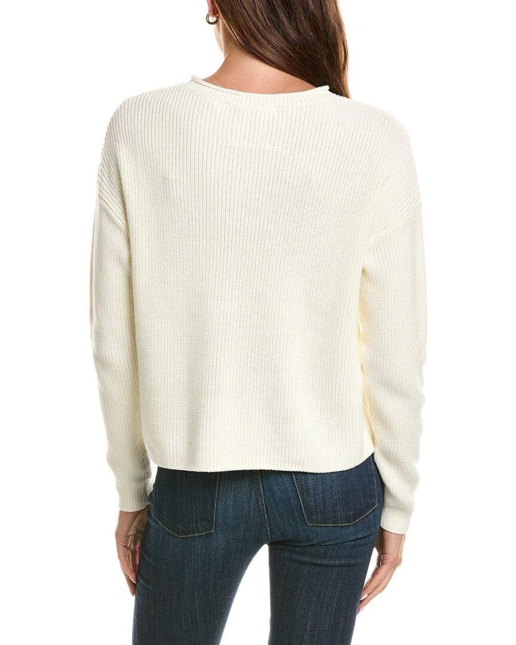525 America Natural Cropped Relaxed Crewneck Pullover