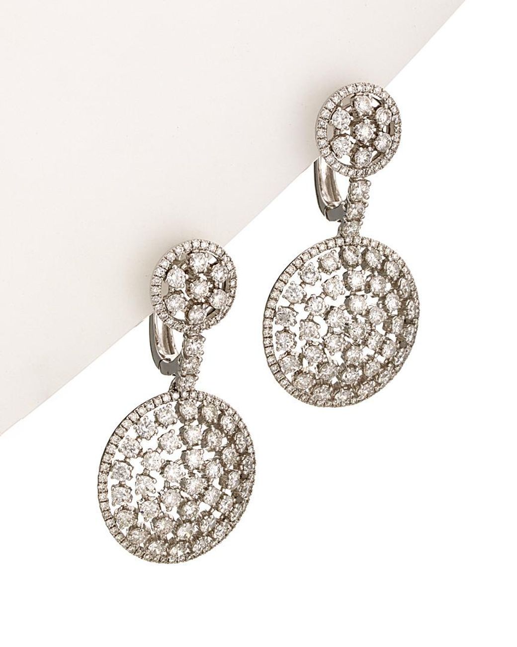 Diana M. Jewels . Fine Jewelry 18k 3.96 Ct. Tw. Diamond Earrings - Lyst