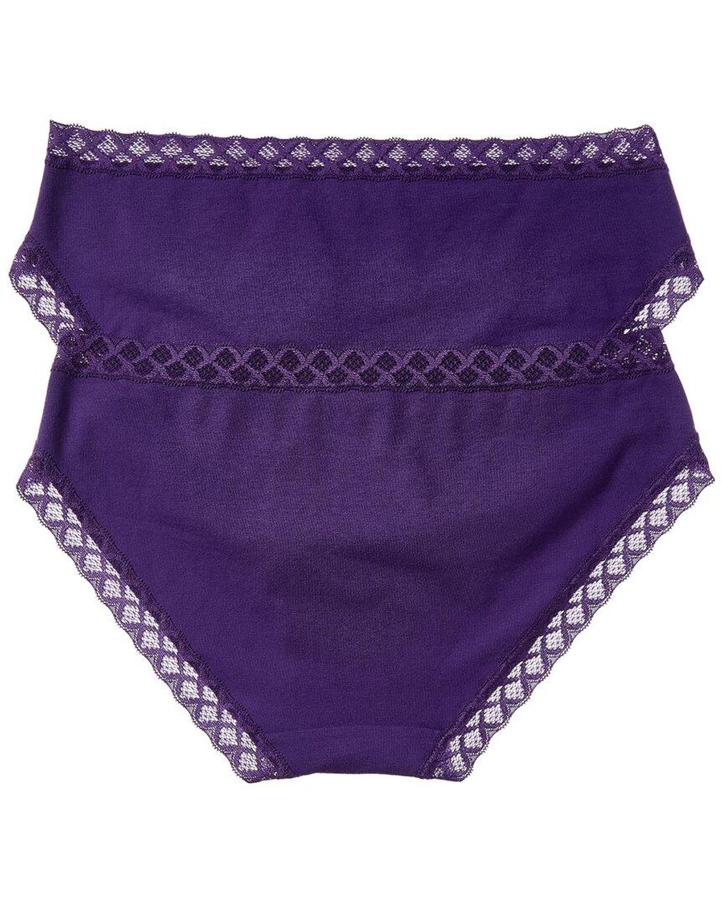 Natori Purple 2pk Bliss Girl Brief