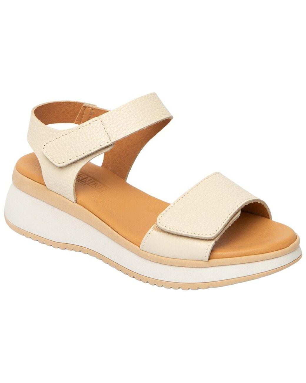 Menina Step Metallic Napoli Leather Sandal