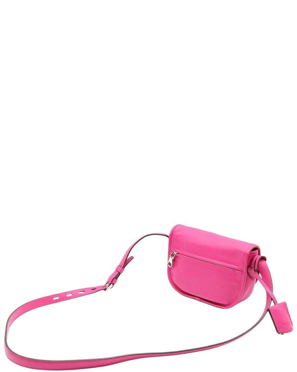 Loewe Pink Leather Heritage Logo Crossbody (Authentic Pre-Loved)