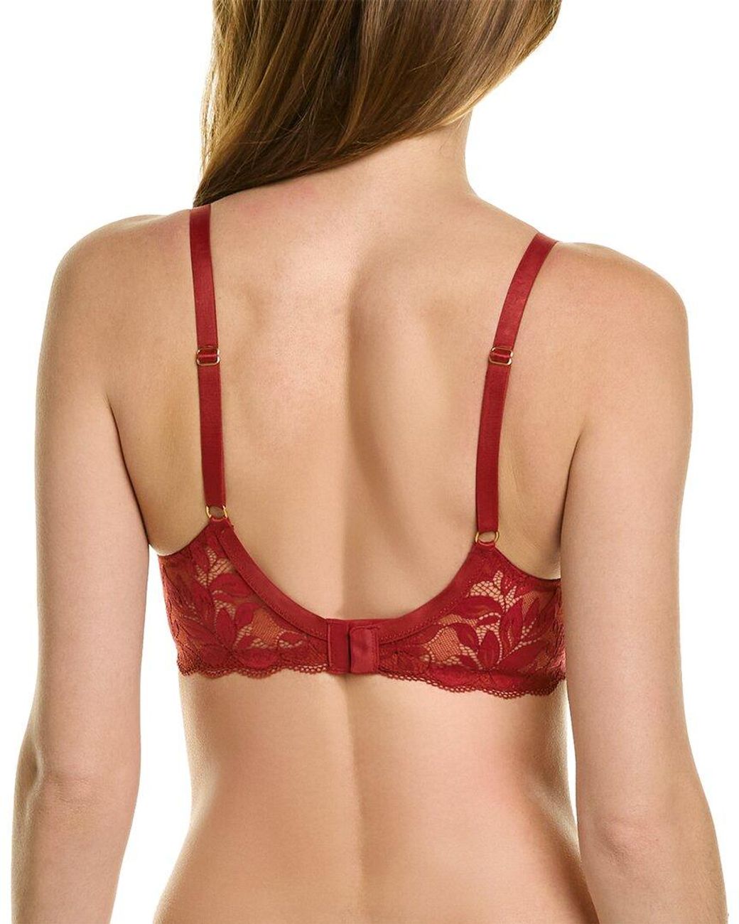 Hanro Lille Underwire Bra in Red | Lyst