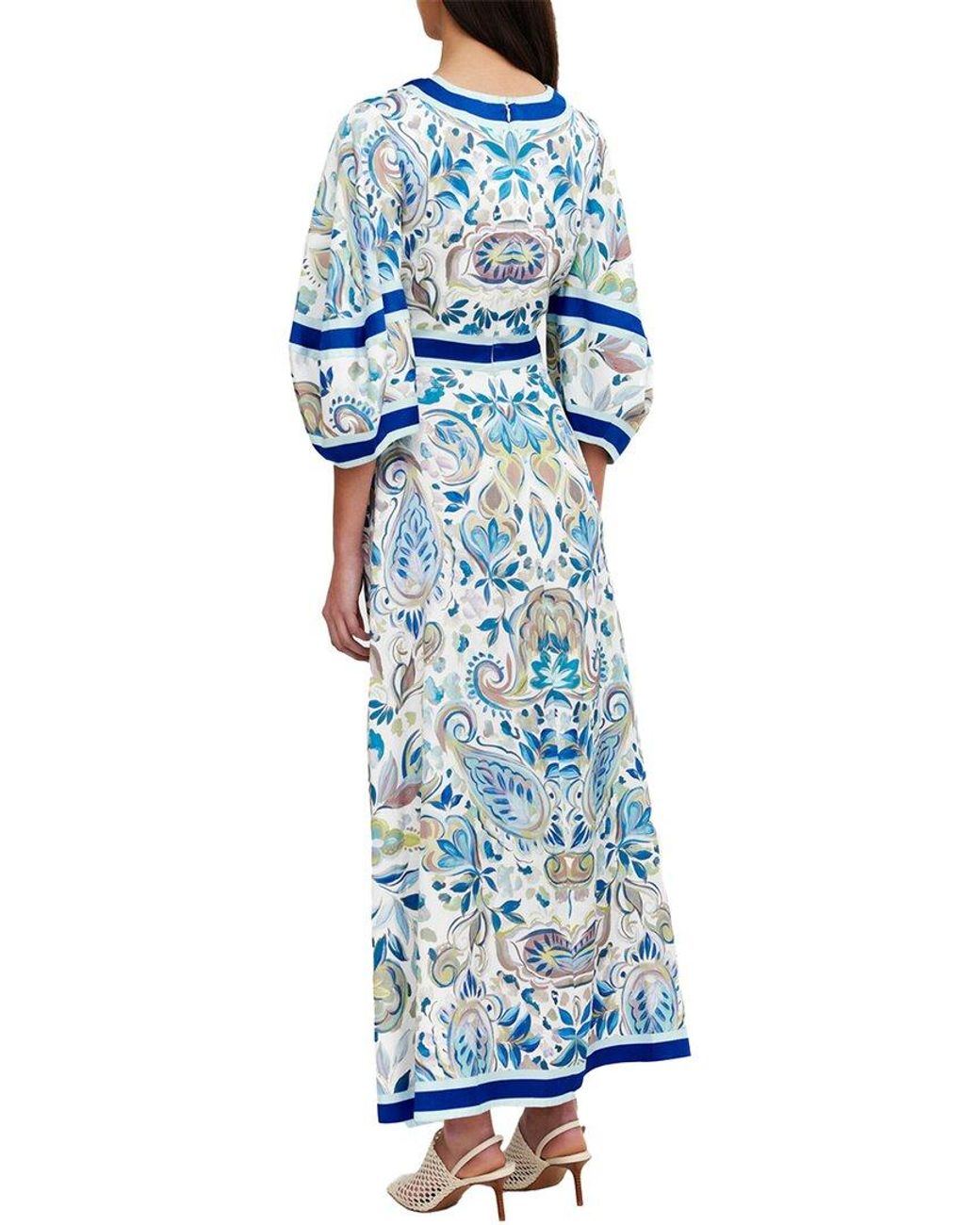 Significant Other Blue Polly Maxi Dress