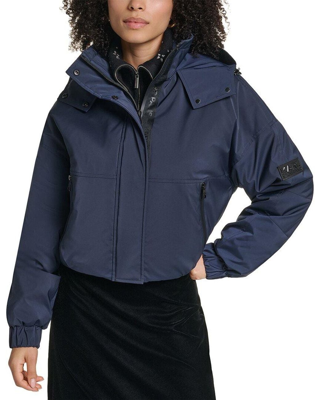 Karl Lagerfeld Blue Anorak Jacket