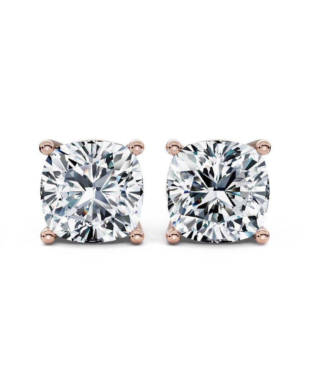 Lab Grown Diamonds Metallic 14K 8.00 Ct. Tw. Lab-Grown Diamond Earrings