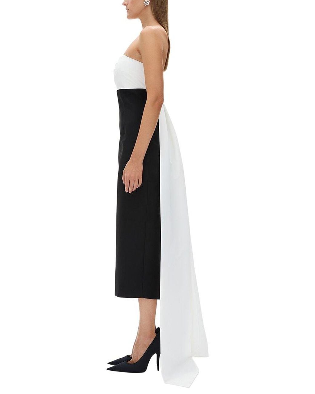 Rachel Gilbert Black Odette Column Dress