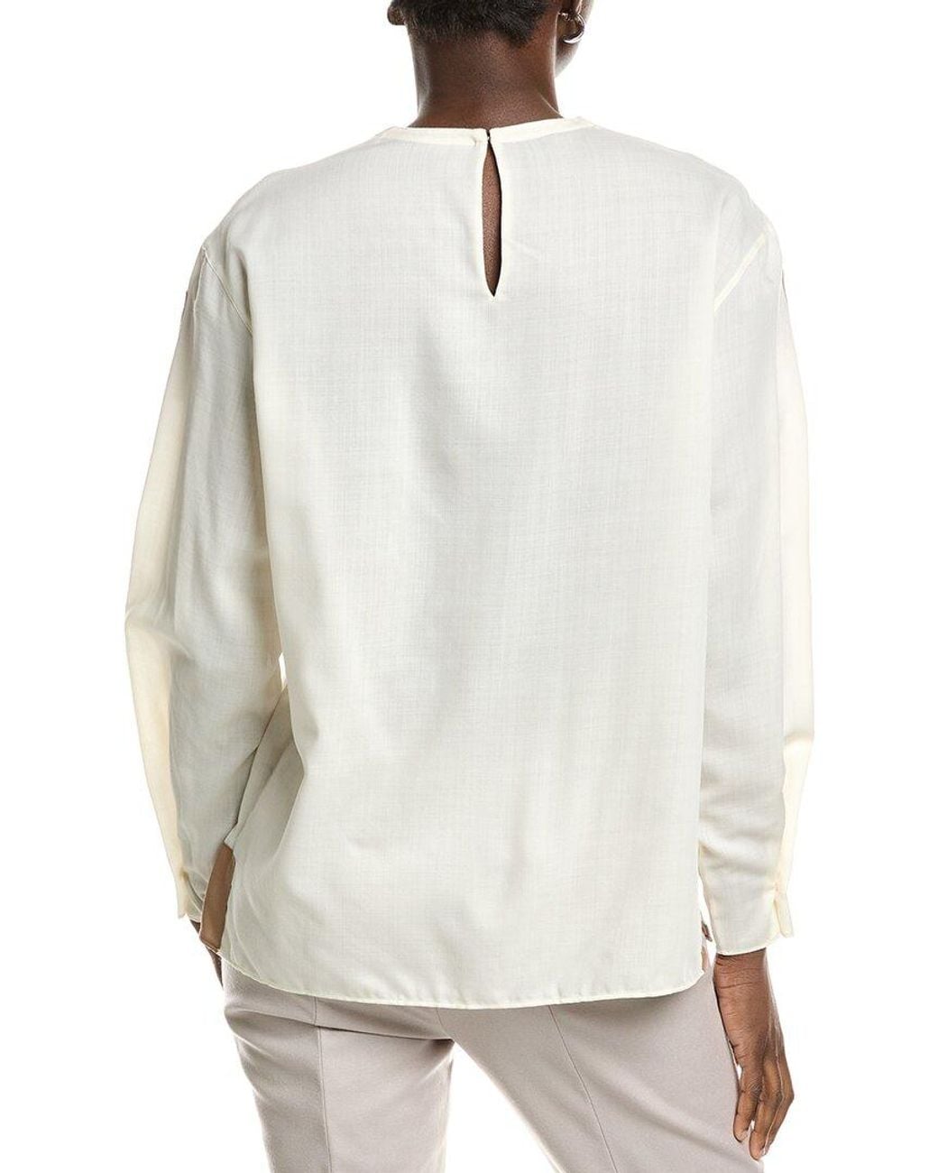Akris Natural Wool Blouse