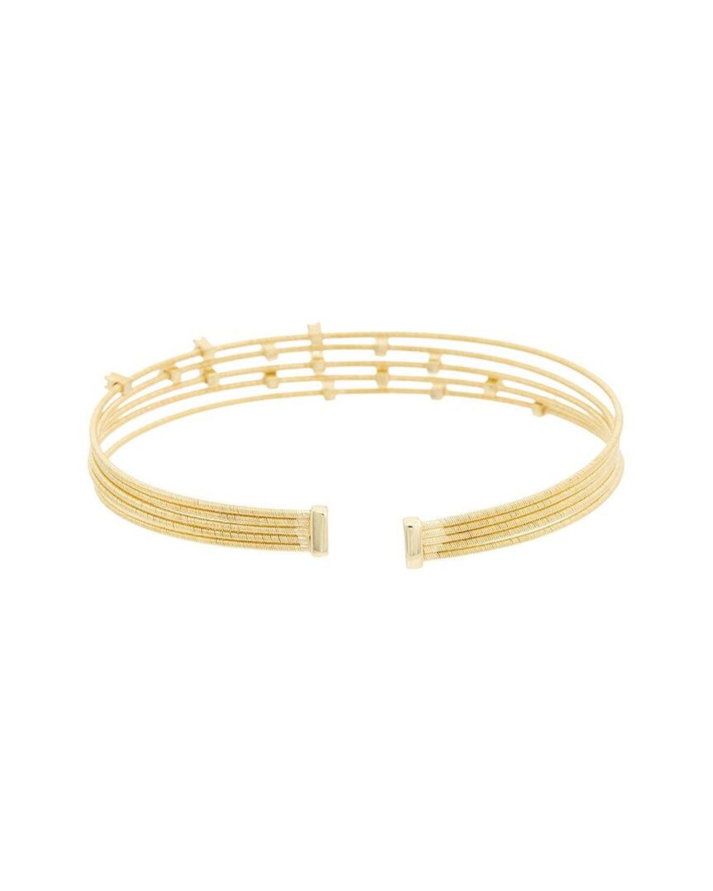 Meshmerise Metallic 18k Over Silver Mesh Bangle Bracelet