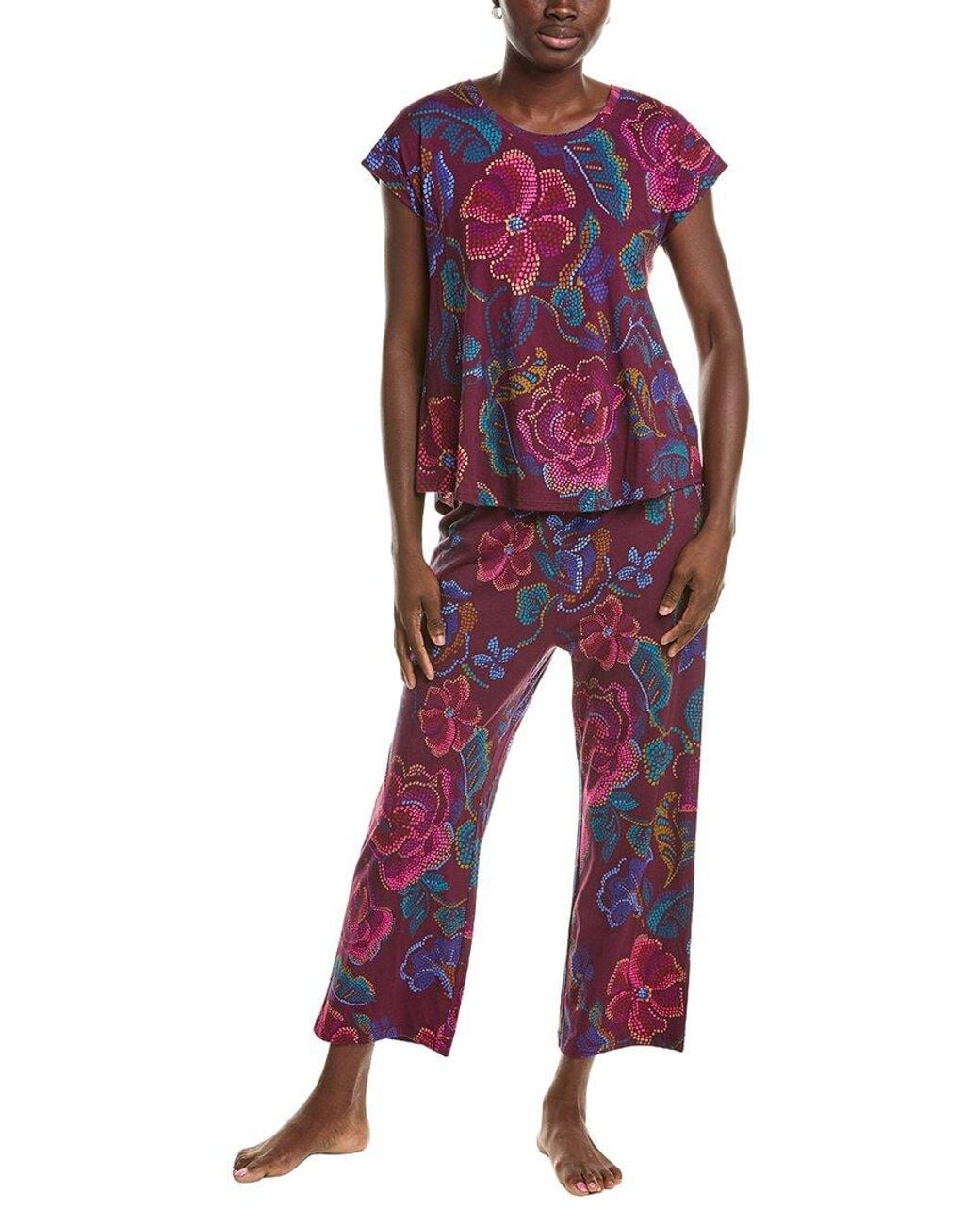 Johnny Was Red 2Pc The Bobbie Crop Set