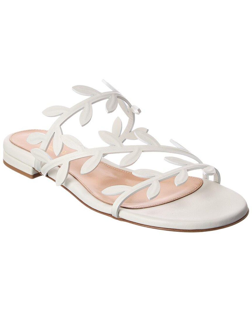 Gianvito Rossi White Flavia Leather Sandal