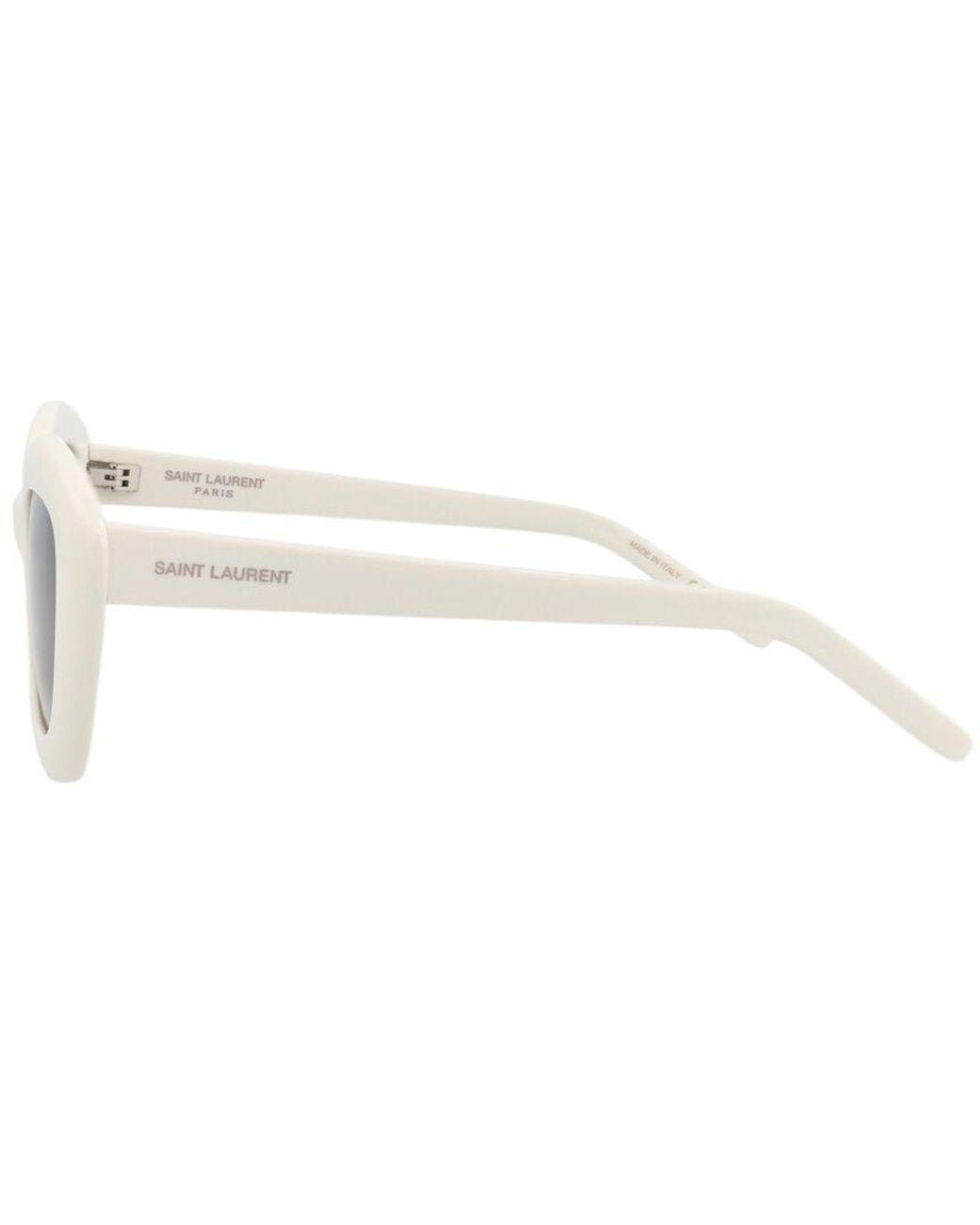 Saint Laurent White Fashion 54Mm Sunglasses