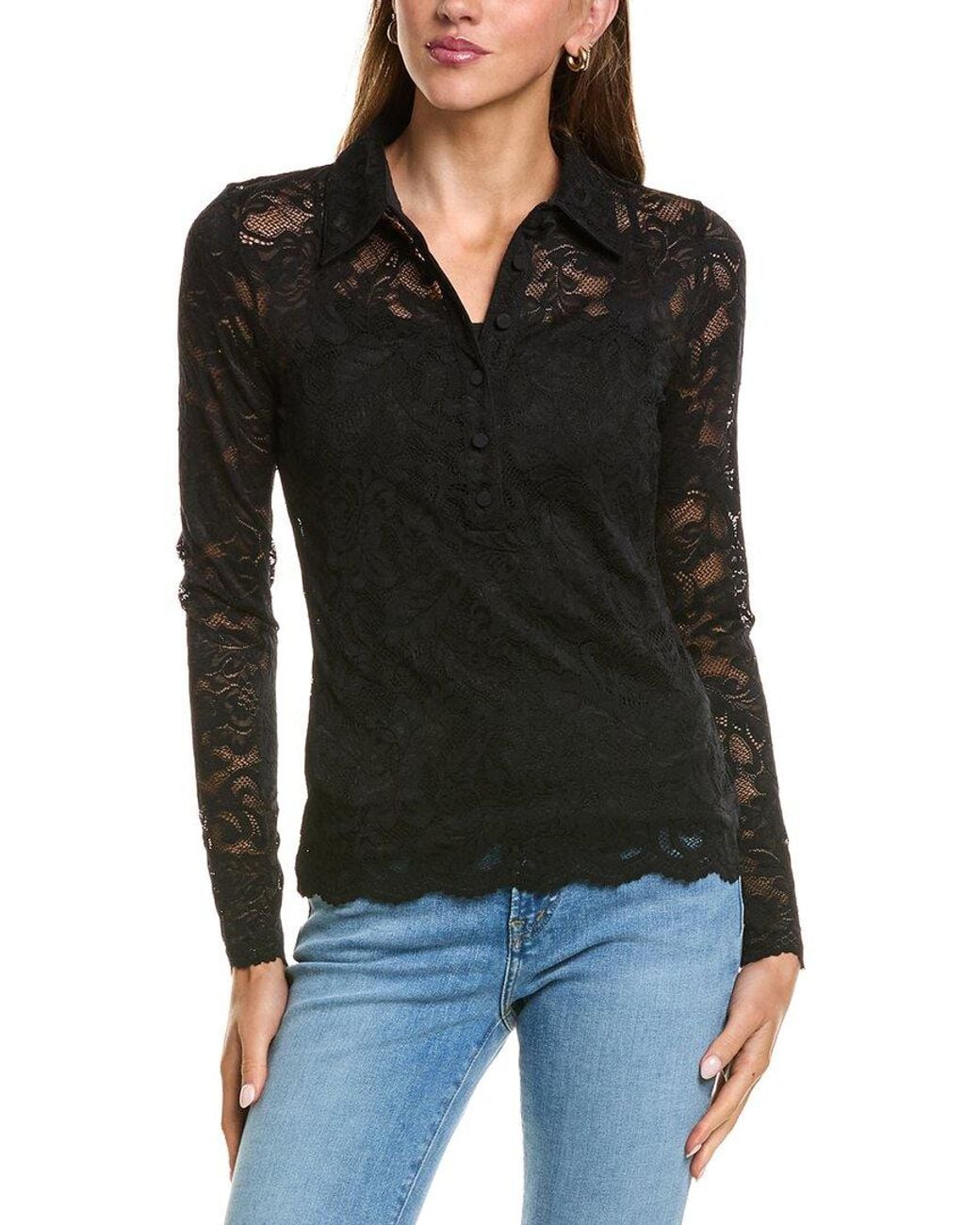 Generation Love Black Dominique Lace Top