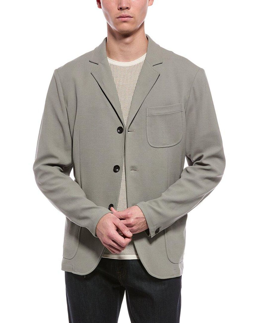 Rag & Bone Gray Achilles Knit Blazer for men