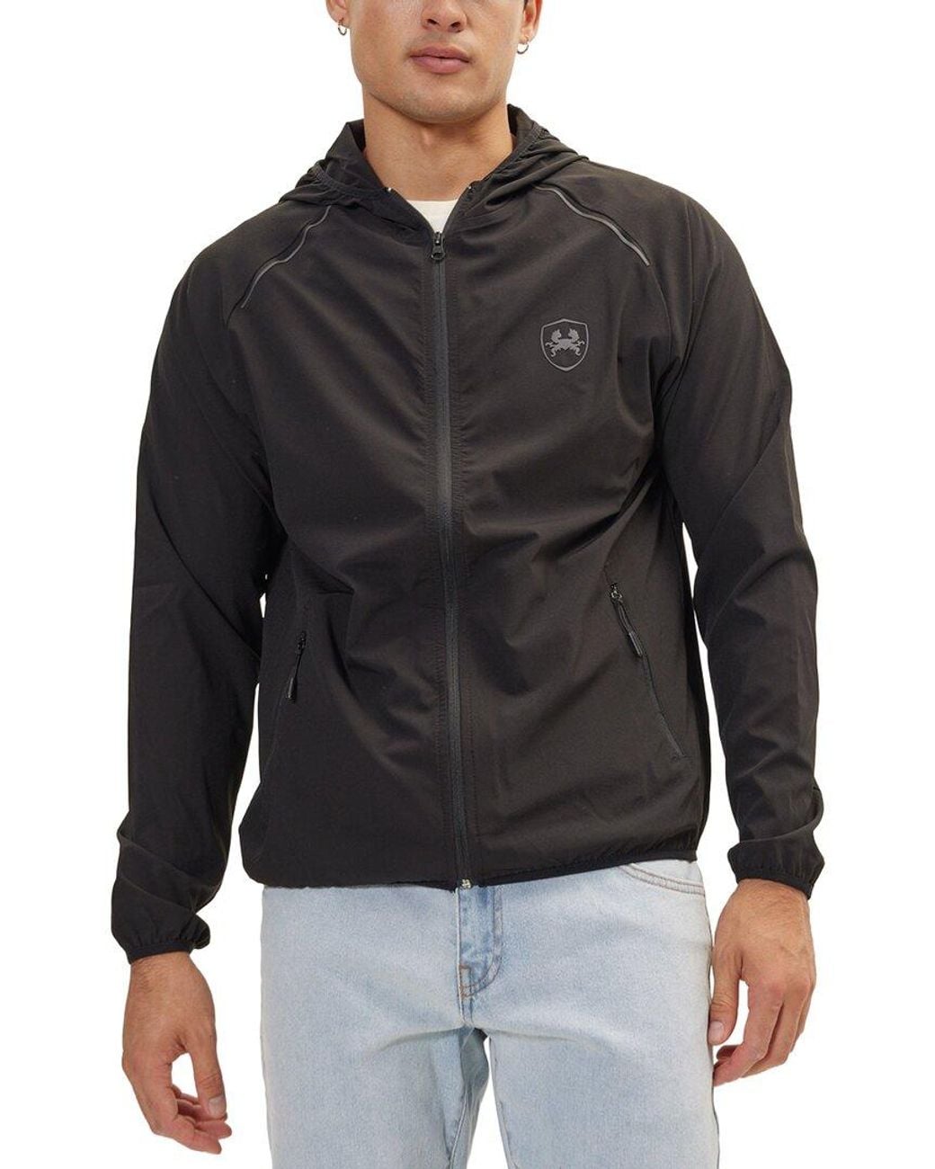Ron Tomson Black Raincoat for men