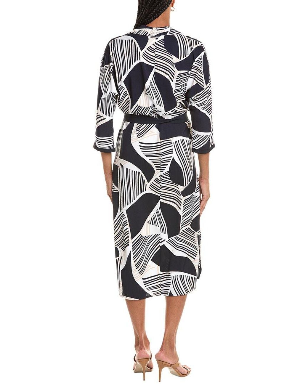 Joseph Ribkoff White Midi Dress