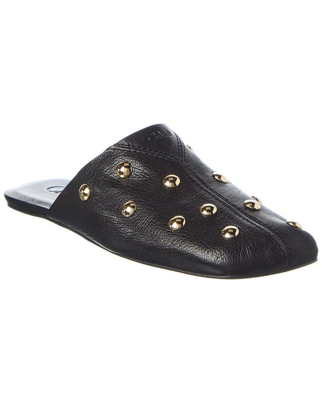 Chloé Black Rita Leather Mule