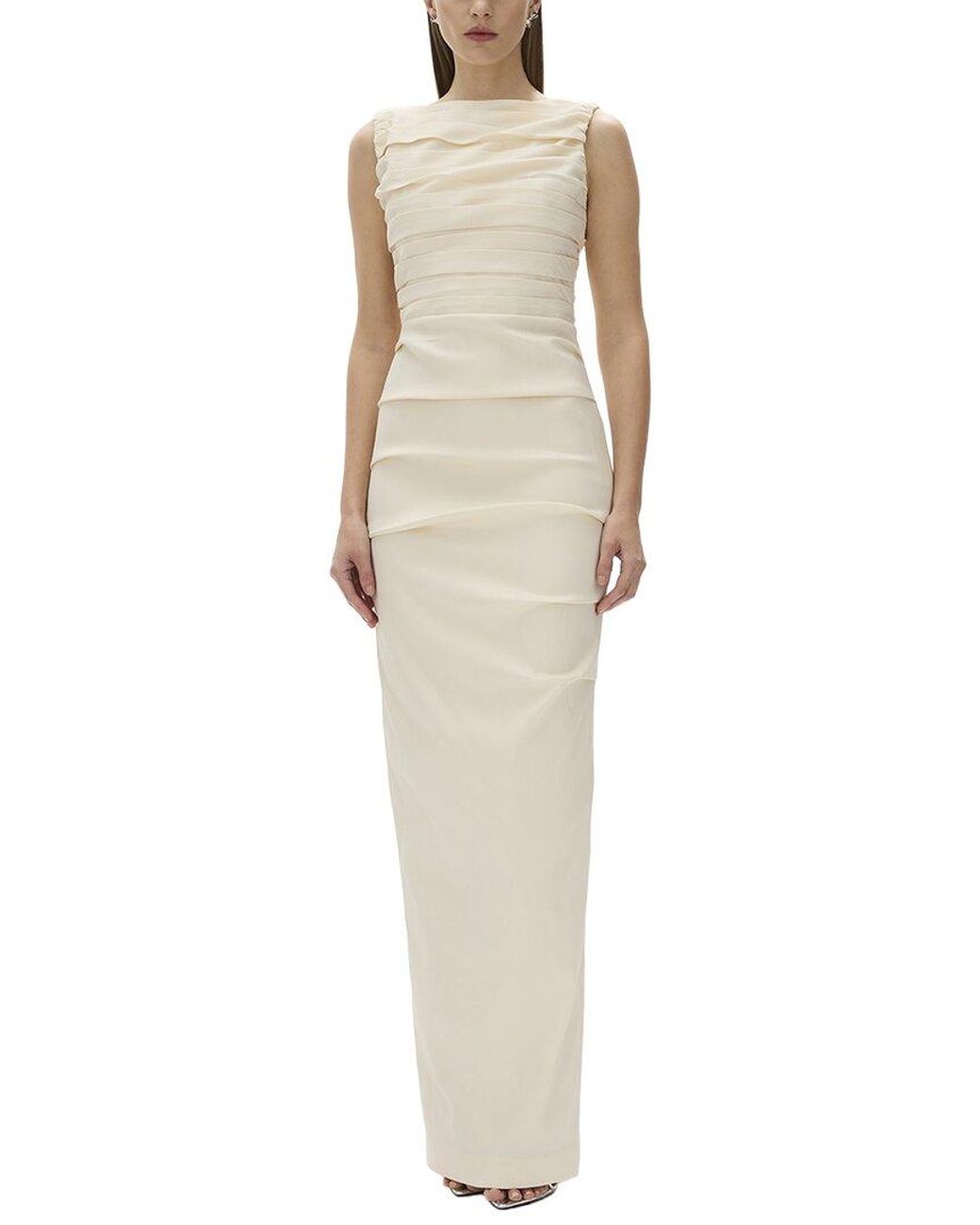 Rachel Gilbert White Adela Fitted Gown