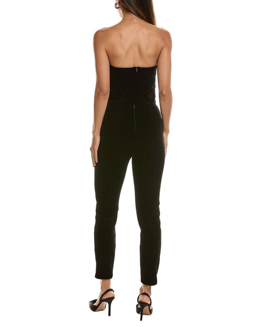 Generation Love Black Riley Velvet Jumpsuit