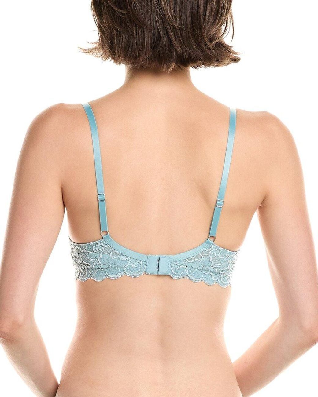 Hanro Blue Luxury Moments Lace T-Shirt Bra