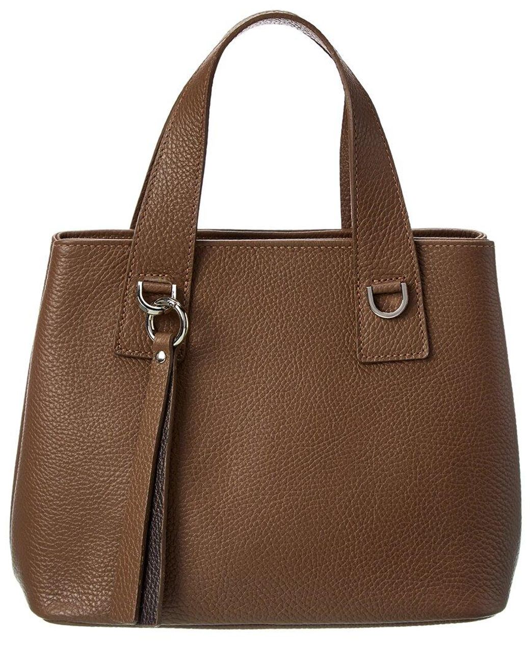 Italian Leather Tote in Brown Lyst