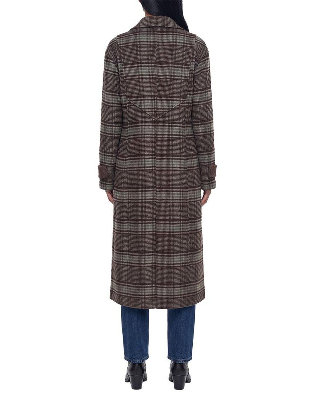 Avec Les Filles Multicolor Wool-Blend Cape Coat