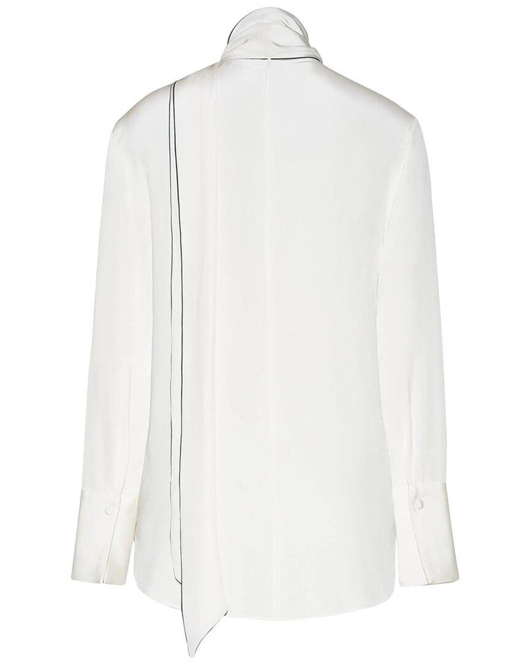 Adam Lippes White Lee Silk Blouse