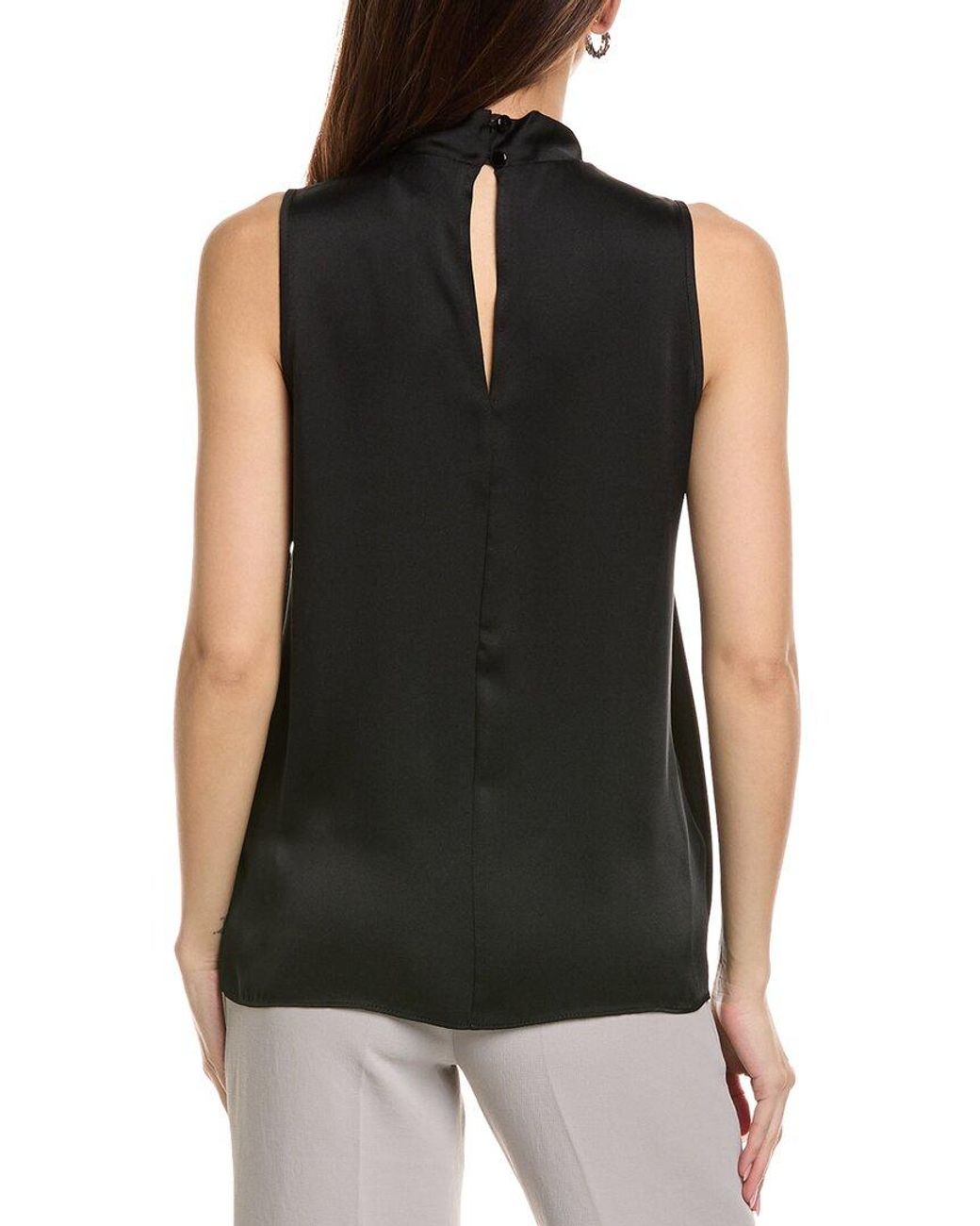 Joseph Ribkoff Black Twisted Mock Blouse