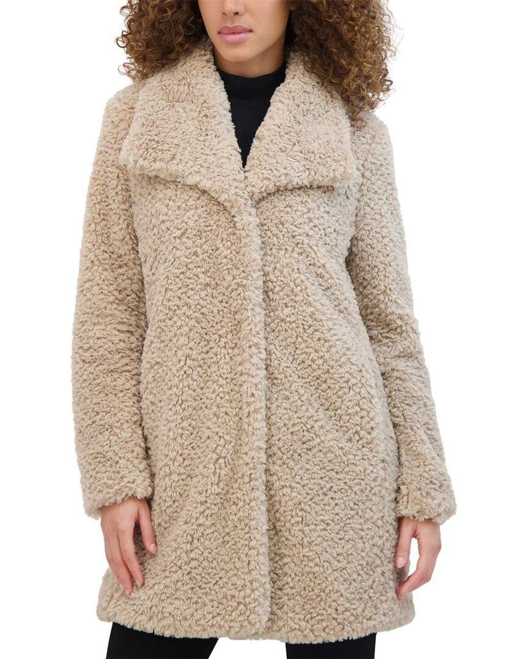Kenneth Cole Natural Monkey Coat