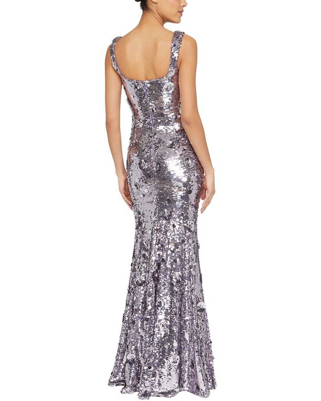 THEIA Purple Serafina Gown