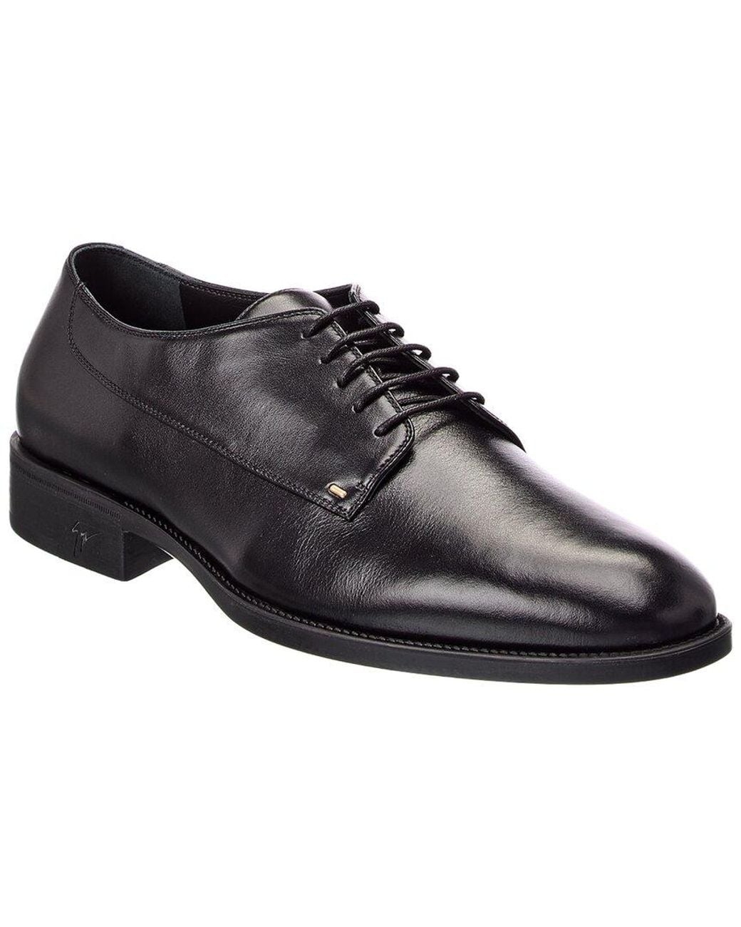 Giuseppe Zanotti Black Sorrento 15 Leather Derby for men