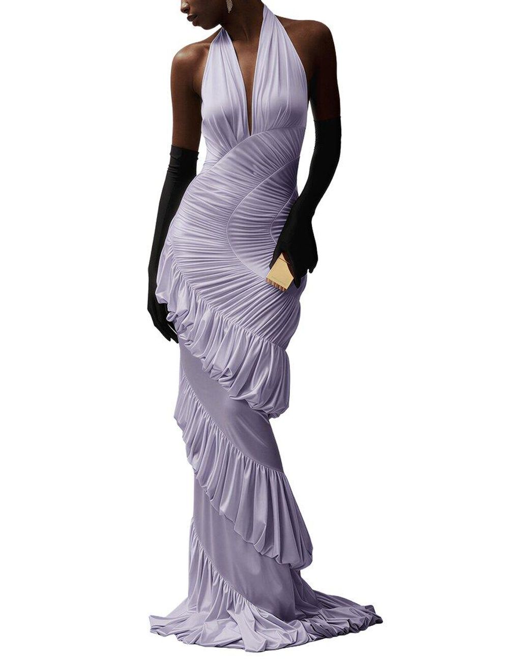 Dilireba Purple Maxi Dress