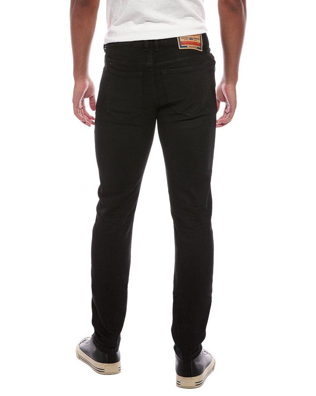 DIESEL Black Slim Solid Jean for men