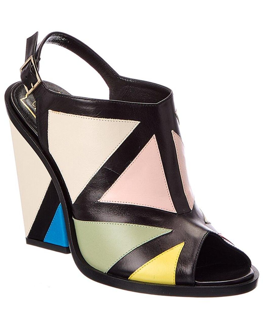 Roger Vivier Black Leather Sandal