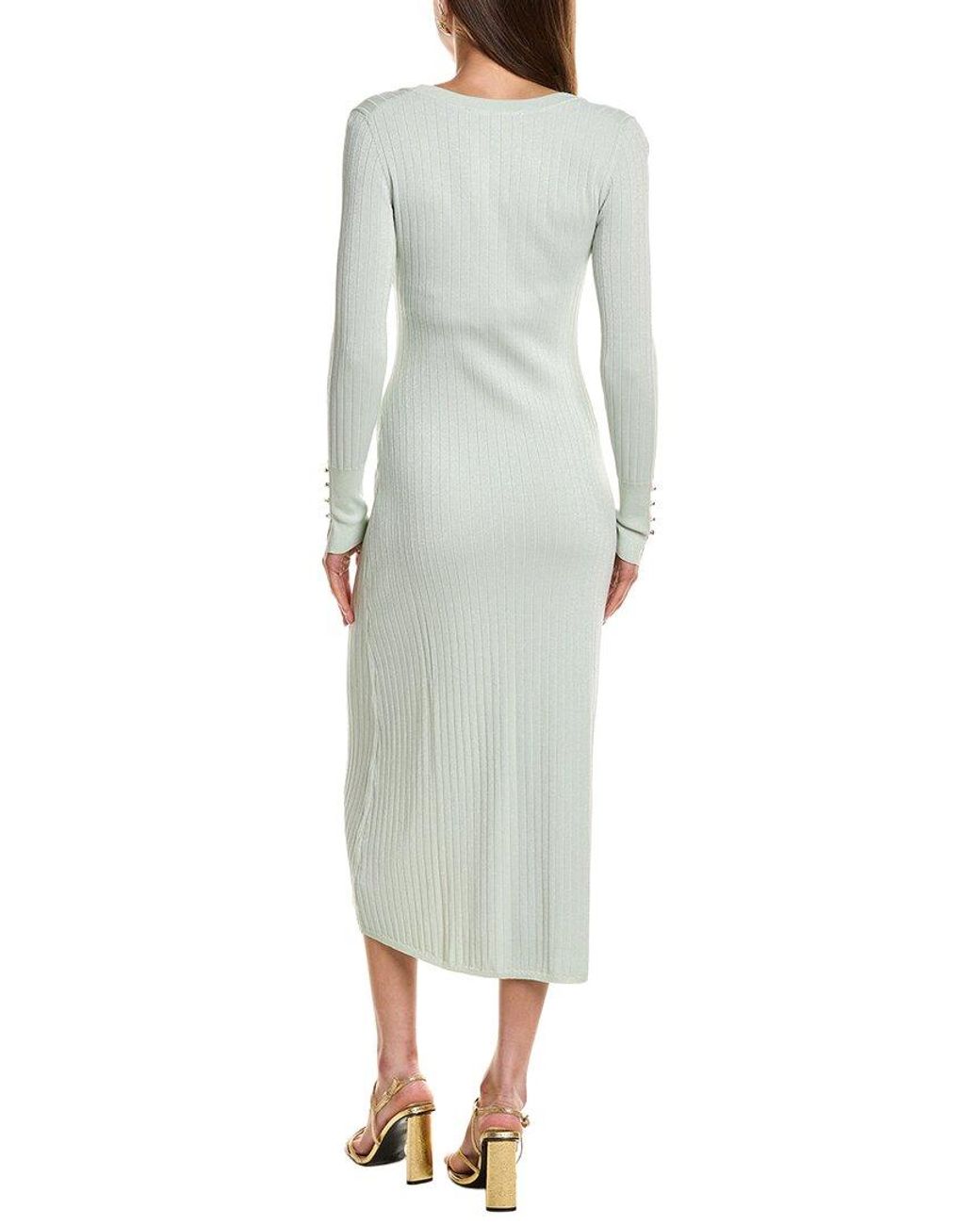 Endless Rose Green Lurex Sweaterdress